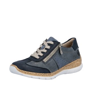Rieker N4221-14 Light Blue, Ladies Shoes, Ladies Trainers, Rieker