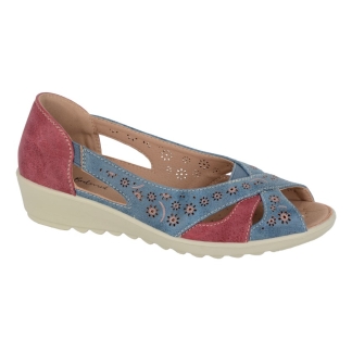 L822M Blue & Red Sandal, Ladies Sandals & Slippers