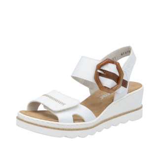 RIEKER 67476-83 White, Ladies Sandals & Slippers, Rieker