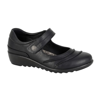 UKD L782A Ladies Black Shoe, Ladies Shoes