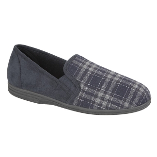Mens Navy Slippers MS320C, Gents Sandals & Slippers