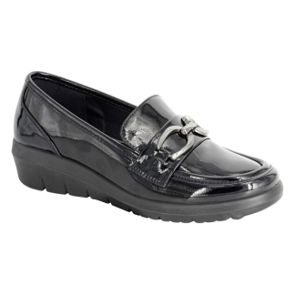 L871AP Ladies Black Patent Shoe, Ladies Shoes, Kids Shoes