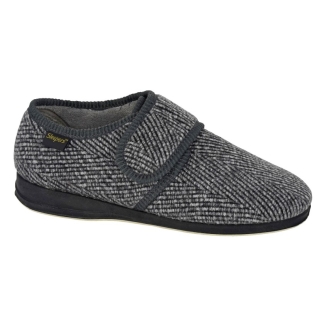 Mens Grey Check Slipper, Gents Sandals & Slippers